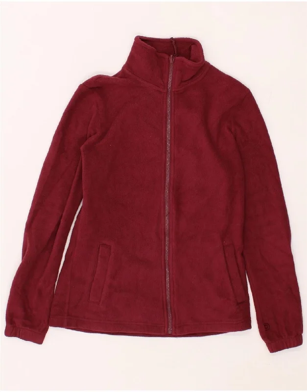 Women's Clothing Brands MOUNTAIN WAREHOUSE Womens Fleece Jacket UK 6 XS  Maroon Polyester