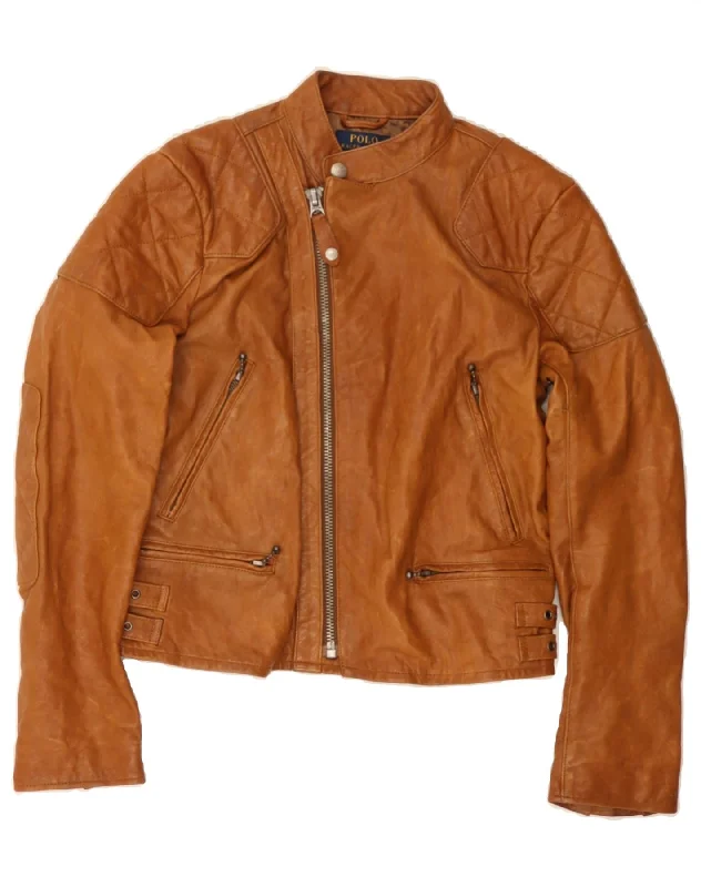 Timeless Women's Clothes POLO RALPH LAUREN Womens Leather Biker Jacket UK 10 Small Brown Leather Timeless Women's Clothes POLO RALPH LAUREN Womens Leather Biker Jacket UK 10 Small Brown Leather