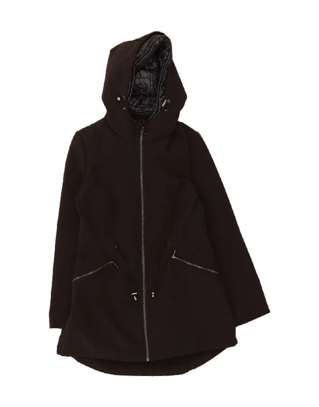 Women's Travel Attire FRENCH CONNECTION Womens Hooded Raincoat UK 6 XS Black Polyester Women's Travel Attire FRENCH CONNECTION Womens Hooded Raincoat UK 6 XS Black Polyester