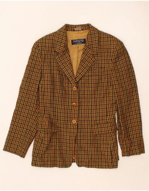 Women's Stylish Outdoor Outfit MAX MARA Womens Weekend Blazer Jacket UK 14 Large Brown Houndstooth Women's Stylish Outdoor Outfit MAX MARA Womens Weekend Blazer Jacket UK 14 Large Brown Houndstooth