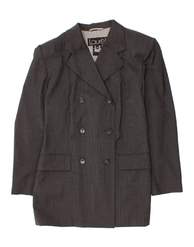 Women's Fashionable Clothing Sets LAUREL Womens Longline Blazer Jacket EU 42 Large Grey Pinstripe Women's Fashionable Clothing Sets LAUREL Womens Longline Blazer Jacket EU 42 Large Grey Pinstripe