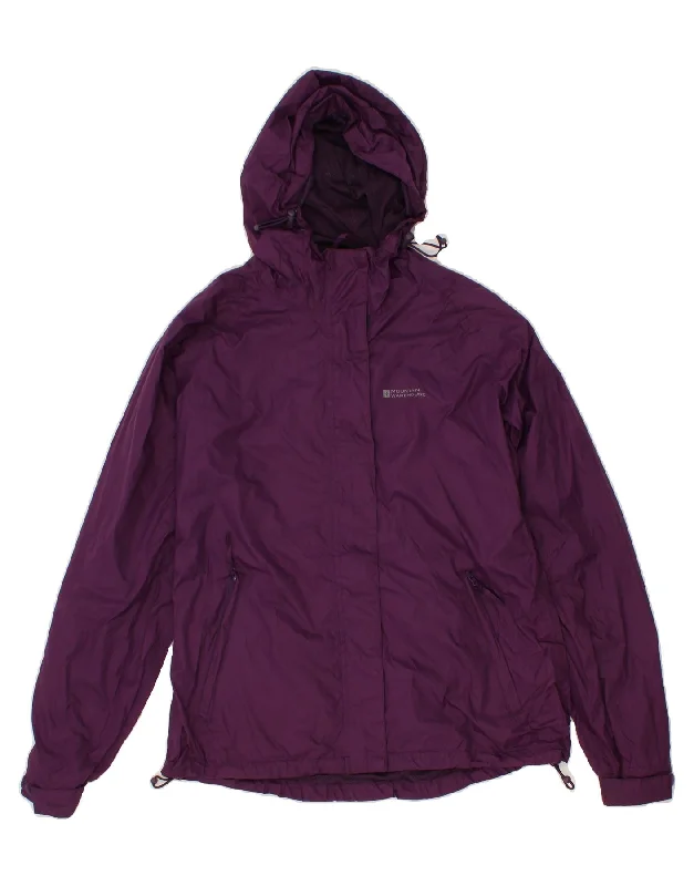 Formal Attire For Women MOUNTAIN WAREHOUSE Womens Hooded Rain Jacket UK 10 Small  Purple Nylon