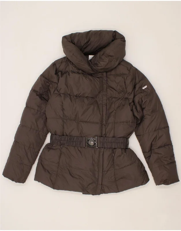 Women's Attire ELLESSE Womens Padded Jacket UK 14 Large Grey Nylon