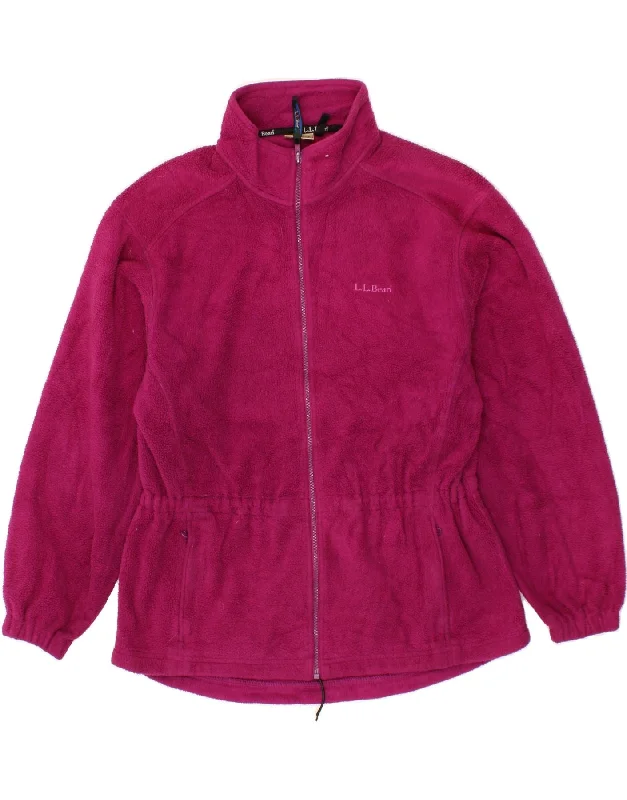 Women's Clothing Brands L.L.BEAN Womens Fleece Jacket UK 16 Large Pink