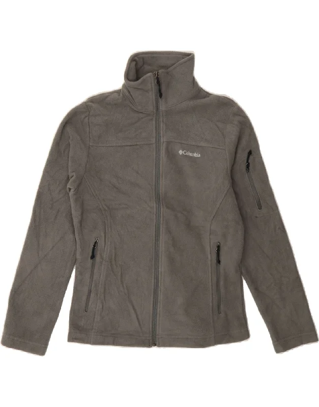 Outfits Ideas COLUMBIA Womens Fleece Jacket UK 6 XS Grey Polyester