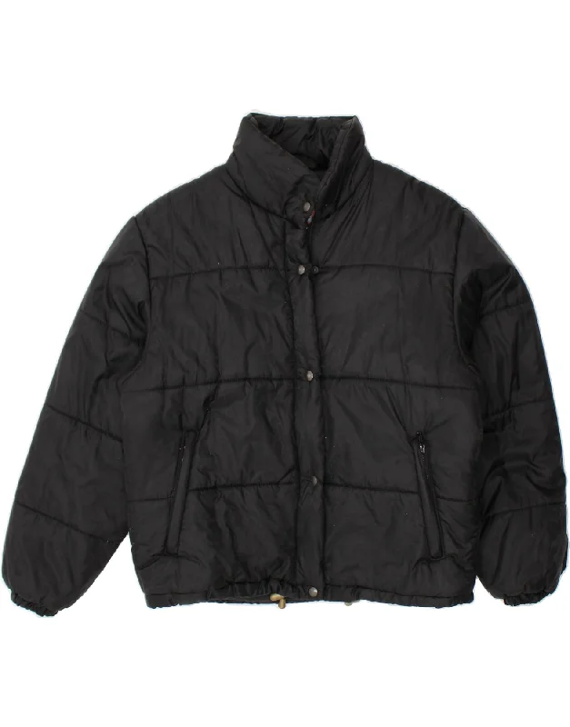 Luxury Fashion BRUGI Womens Padded Jacket IT 42 Medium Black Polyamide