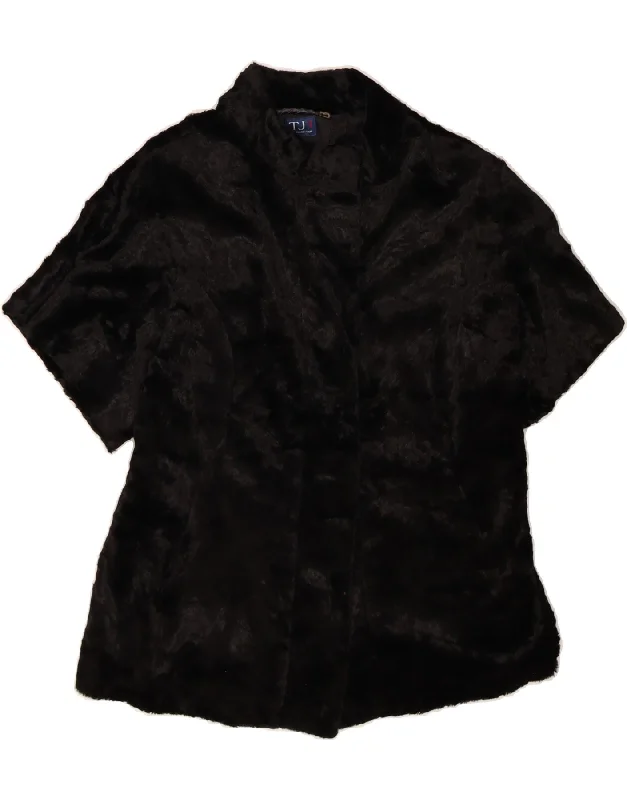 Women's Clothes for All-Day Comfort and Style TRUSSARDI JEANS Womens Short Sleeve Faux Fur Overcoat IT 42 Medium Black Women's Clothes for All-Day Comfort and Style TRUSSARDI JEANS Womens Short Sleeve Faux Fur Overcoat IT 42 Medium Black