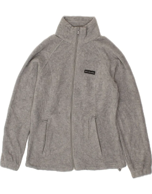 Women's Clothes For Work Events COLUMBIA Womens Fleece Jacket UK 10 Small Grey Polyester Women's Clothes For Work Events COLUMBIA Womens Fleece Jacket UK 10 Small Grey Polyester
