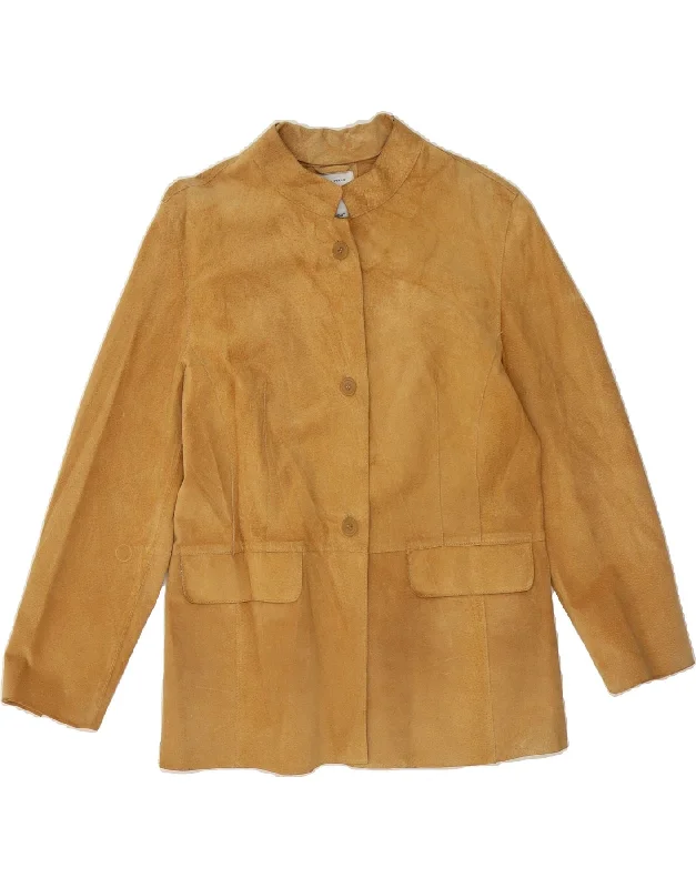 Affordable Women's Fashion CONBIPEL Womens Suede Jacket IT 44 Medium Beige Polyester Affordable Women's Fashion CONBIPEL Womens Suede Jacket IT 44 Medium Beige Polyester