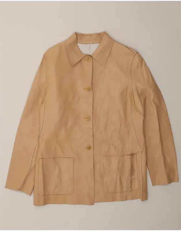 Women's Online Clothing Boutique SALVATORE FERRAGAMO Womens Reversible Jacket IT 42 Medium Brown Leather