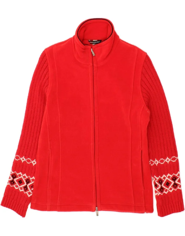 Woman Clothing CAMPAGNOLO Womens Fleece Jacket IT 42 Medium Red Polyester