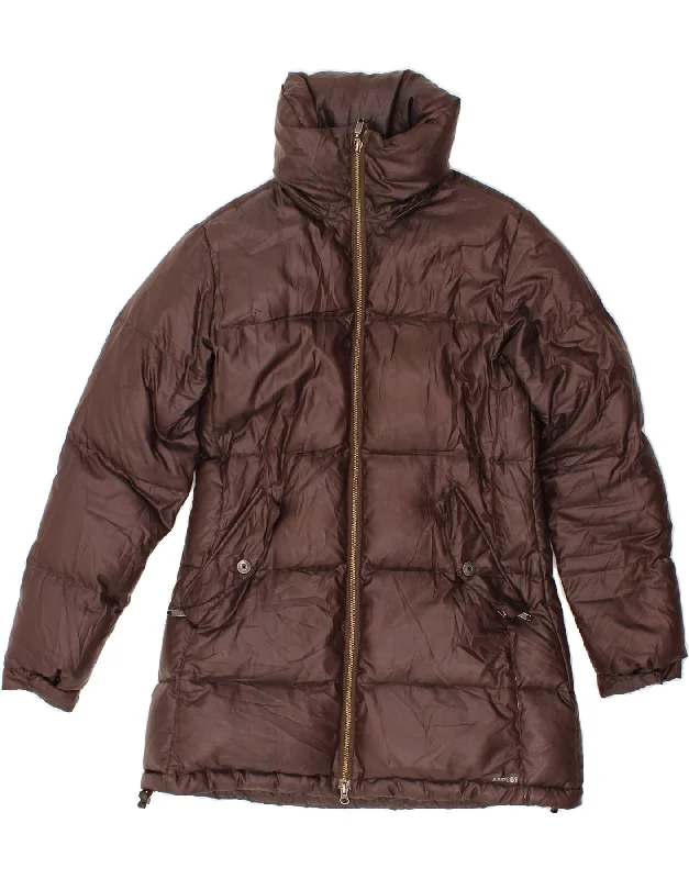 Best Online Women's Boutiques VINTAGE Womens Padded Coat UK 18 XL Brown Polyester