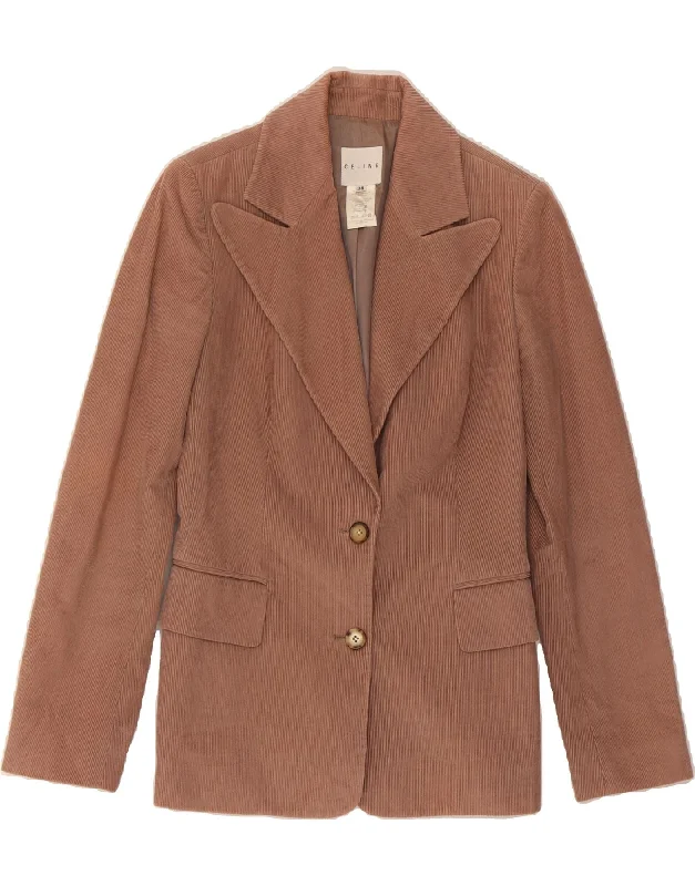 Stylish Clothes For Women CELINE Womens Corduroy 2 Button Blazer Jacket EU 38 Medium Pink Cotton Stylish Clothes For Women CELINE Womens Corduroy 2 Button Blazer Jacket EU 38 Medium Pink Cotton