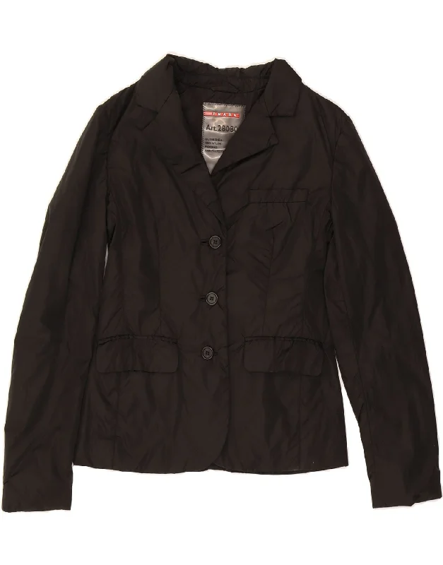 Flash Sales Today PRADA Womens Utility Jacket IT 40 Small Black Nylon