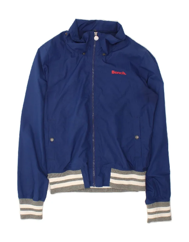 Cheap Women's Clothing Online BENCH Womens Bomber Jacket UK 16 Large Blue Polyester