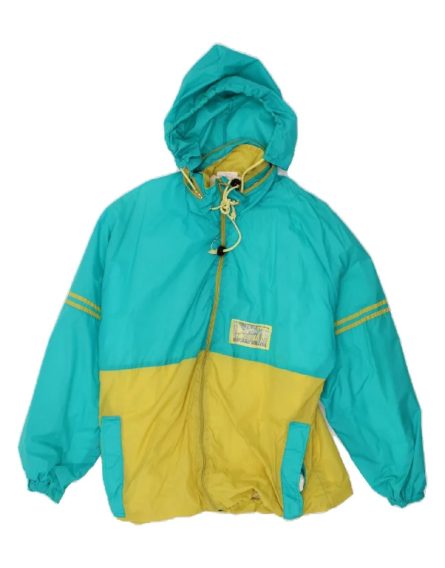Women's Luxury Apparel MARCEL CLAIR Womens Unisex Rain Jacket IT 44/46 Large Blue Colourblock Women's Luxury Apparel MARCEL CLAIR Womens Unisex Rain Jacket IT 44/46 Large Blue Colourblock