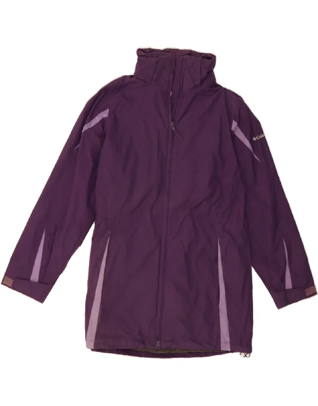 Women's Classic Attire COLUMBIA Womens Interchange Raincoat UK 14 Medium Purple Nylon Women's Classic Attire COLUMBIA Womens Interchange Raincoat UK 14 Medium Purple Nylon
