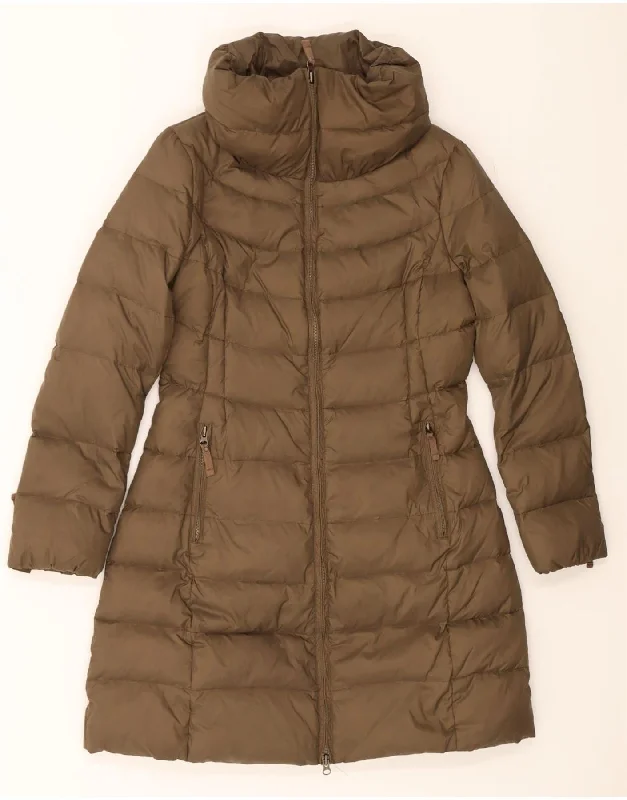 Trendy Outfits For Ladies BENETTON Womens Padded Coat IT 46 Large Brown Polyamide