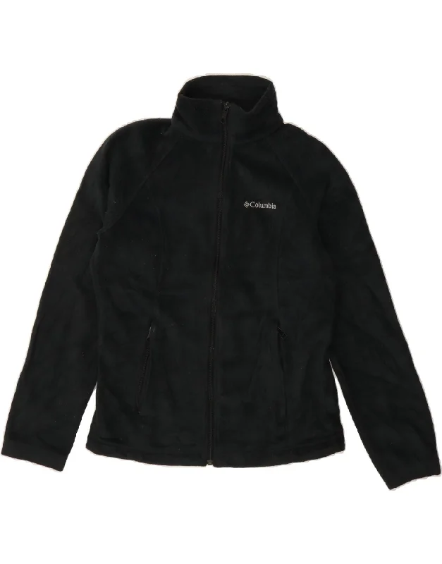 Women Wear Online COLUMBIA Womens Fleece Jacket UK 14 Medium Black Polyester