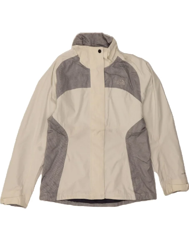 Trendy Street Style Clothing THE NORTH FACE Womens Windbreaker Jacket UK 14 Medium White Colourblock Trendy Street Style Clothing THE NORTH FACE Womens Windbreaker Jacket UK 14 Medium White Colourblock