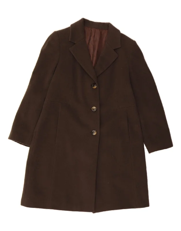 Casual Chic Clothing For Women VINTAGE Womens Overcoat IT 50 XL Brown Virgin Wool