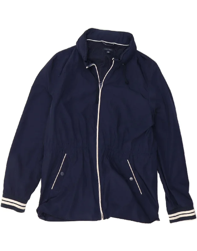 Boutique Dress Online TOMMY HILFIGER Womens Hooded Rain Jacket UK 18 XL Navy Blue Polyester Boutique Dress Online TOMMY HILFIGER Womens Hooded Rain Jacket UK 18 XL Navy Blue Polyester