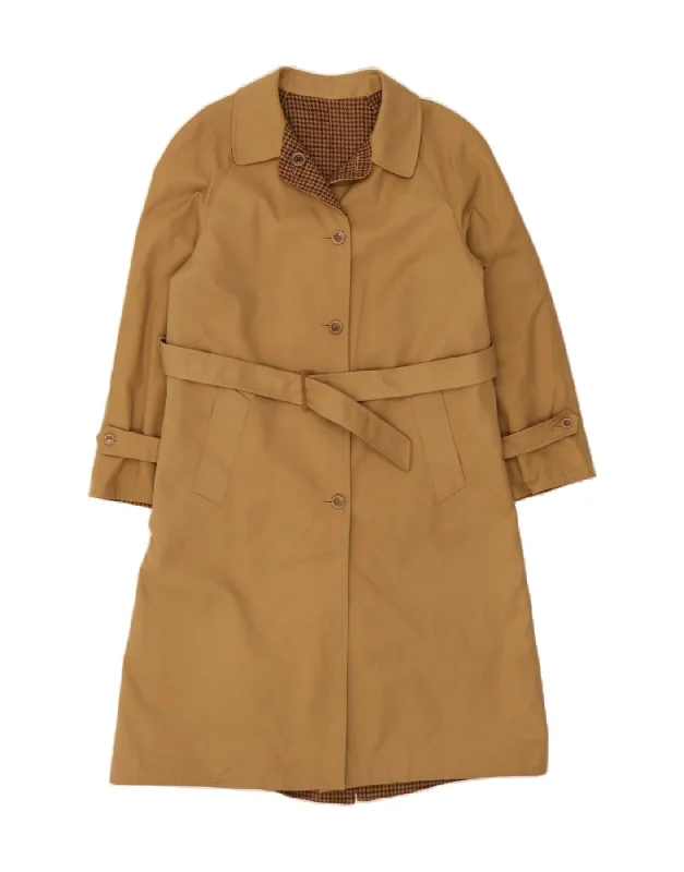 Casual Attire For Women VINTAGE Womens Reversible Overcoat IT 46 Large Brown