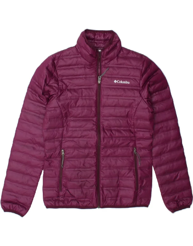 High-End Women's Apparel COLUMBIA Womens Padded Jacket UK 14 Medium Purple Polyester
