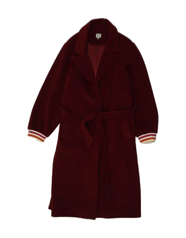 Women's Wardrobe Apparel VINTAGE Womens Overcoat UK 16 Large  Maroon