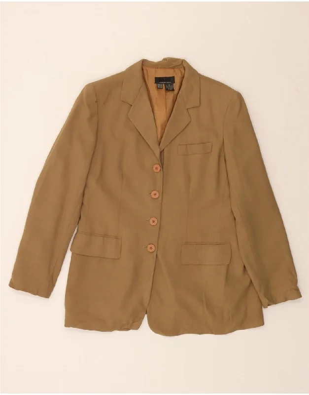 Clearance Sale Online DKNY Womens 4 Button Blazer Jacket US 12 Large Beige Wool