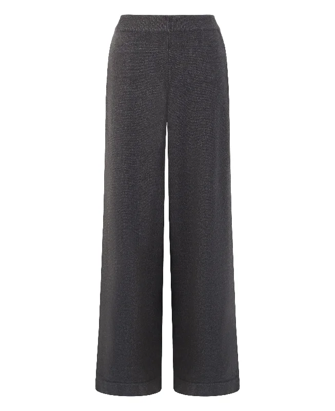 Vintage-Inspired Women's Apparel Jordan Trousers - Charcoal/White