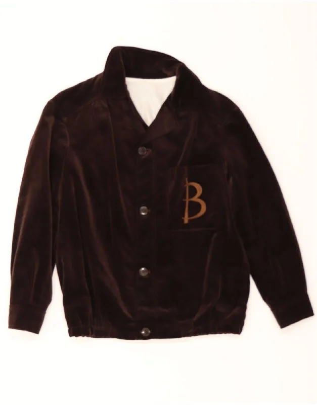 Casual Clothes For Women VINTAGE Womens Velvet Graphic Bomber Jacket UK 14 Medium Brown Casual Clothes For Women VINTAGE Womens Velvet Graphic Bomber Jacket UK 14 Medium Brown