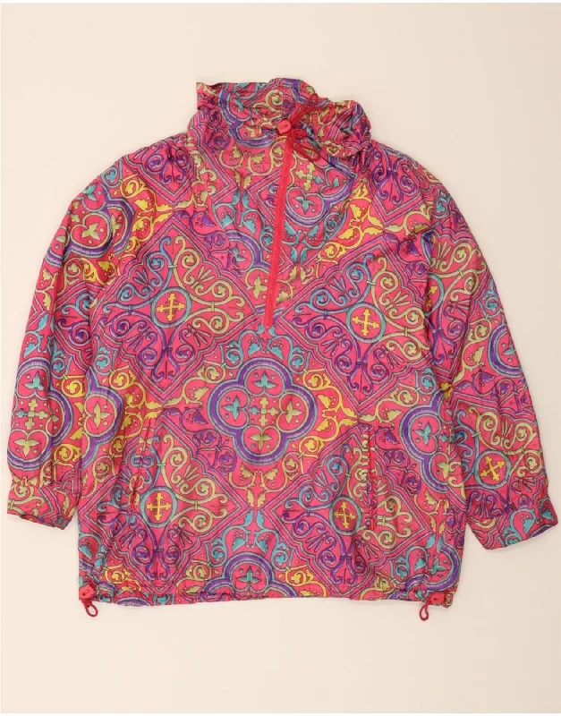 Women's Clothing KLEPPER Womens Pullover Windbreaker Jacket EU 40 Medium Pink Paisley