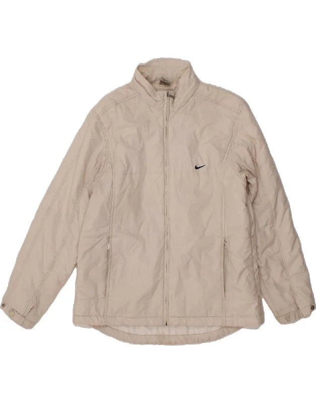 Women's Clothing For Everyday Wear NIKE Womens Windbreaker Jacket UK 16/18 XL Off White Polyester