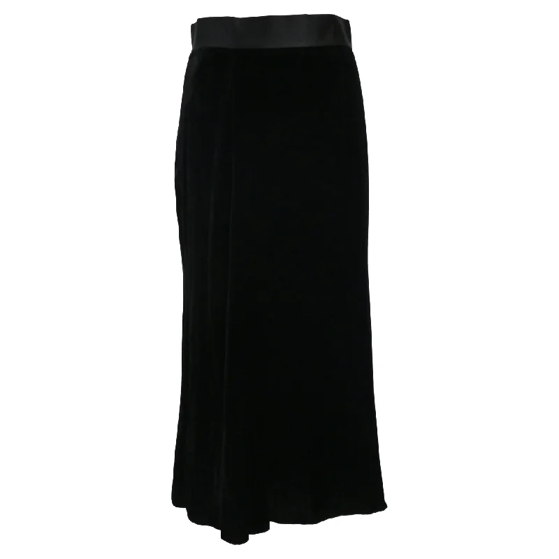 Premium Fabrics Spring Fling Sale Dolce & Gabbana Midi Skirt in Black Velvet