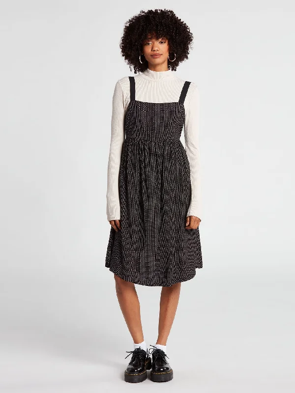 Stylish Savings Call In Slick Midi Dress - Dot
