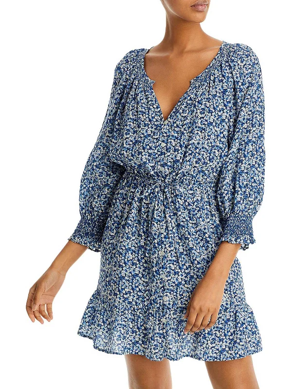 Latest Fashion Eliza Womens Floral Mini Fit & Flare Dress