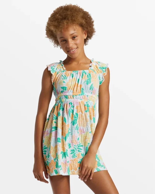 Luxury Fashion Girl's (6-14) Tropical Love Mini Dress