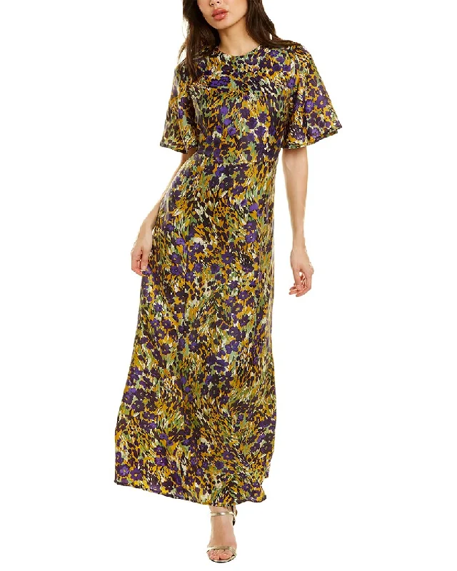 Trend Forward Women's Wear J.McLaughlin Giovanna Silk-Blend Maxi Dress