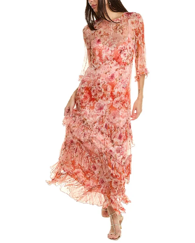Chic Style, Always In Vogue Johnny Was Yours Truly Silk Maxi Dress