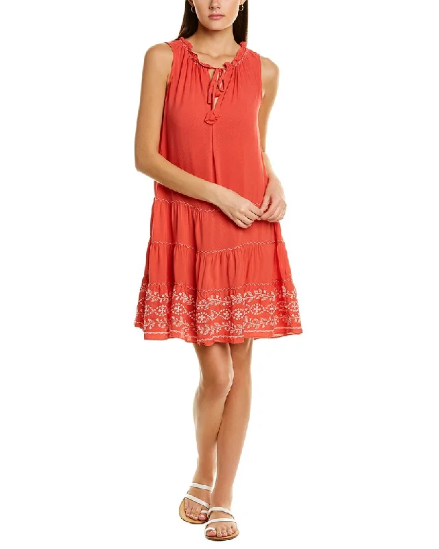 Snag Fabulous Fashion Bargains Max Studio Embroidered Mini Dress
