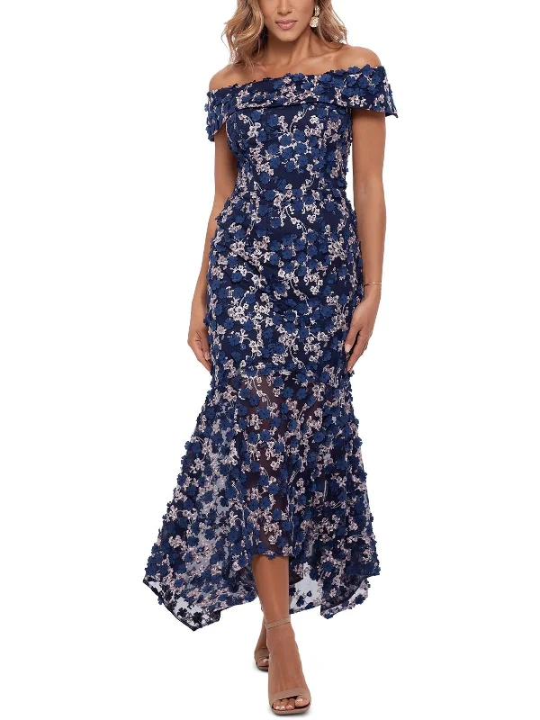 Comfortable Casual Women's Clothing Exclusive Discounts Petites Womens Asymmetric Long Evening Dress
