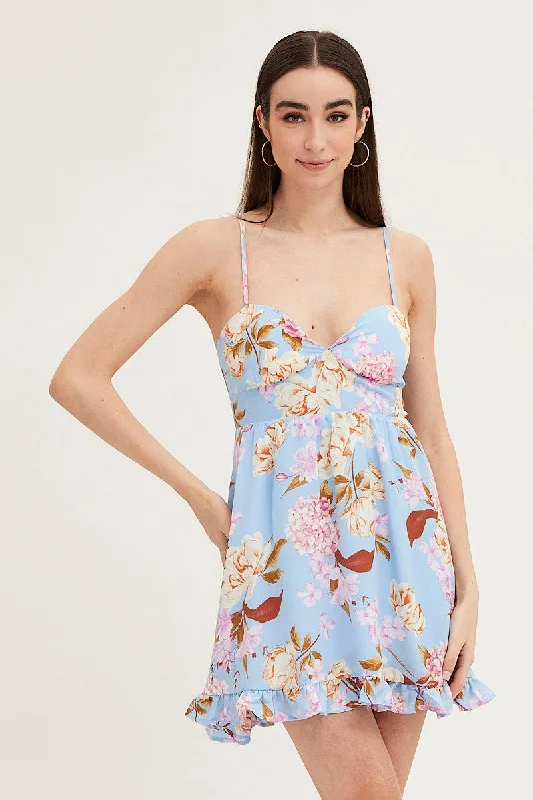 Limited Time Flash Sale Print Mini Dress Sleeveless
