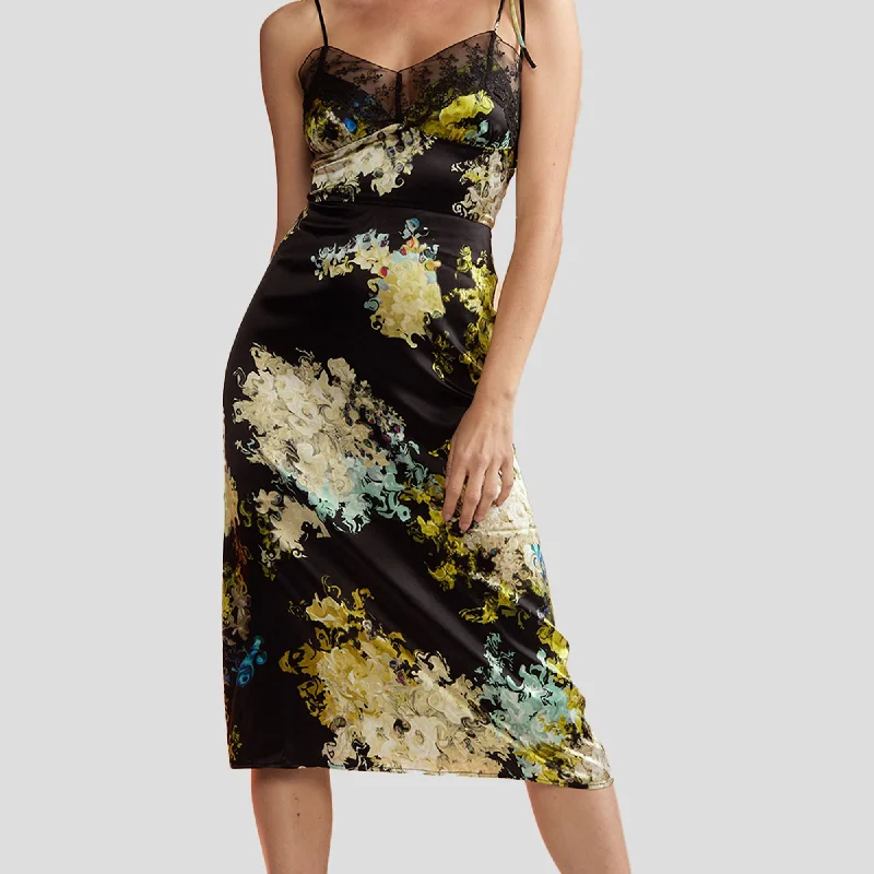 Feminine Allure PRINTED SLIP DRESS