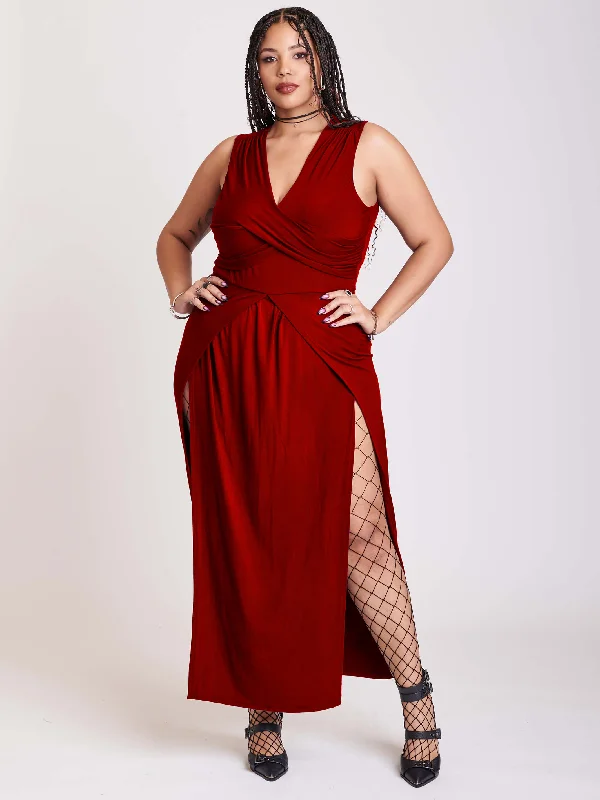 Budget Friendly Fashion Scarlet Twist Dress