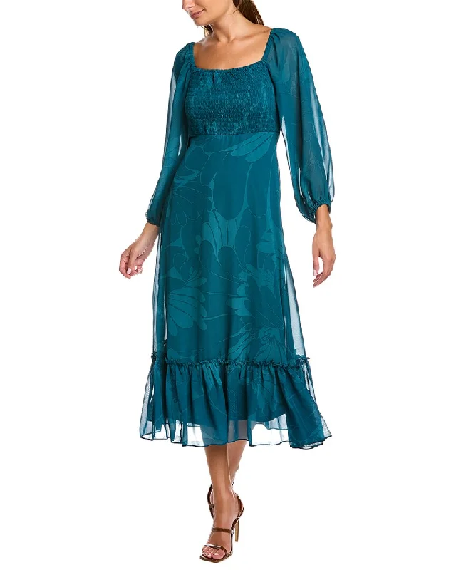 Special Offer For You Taylor Smocked Midi Dress