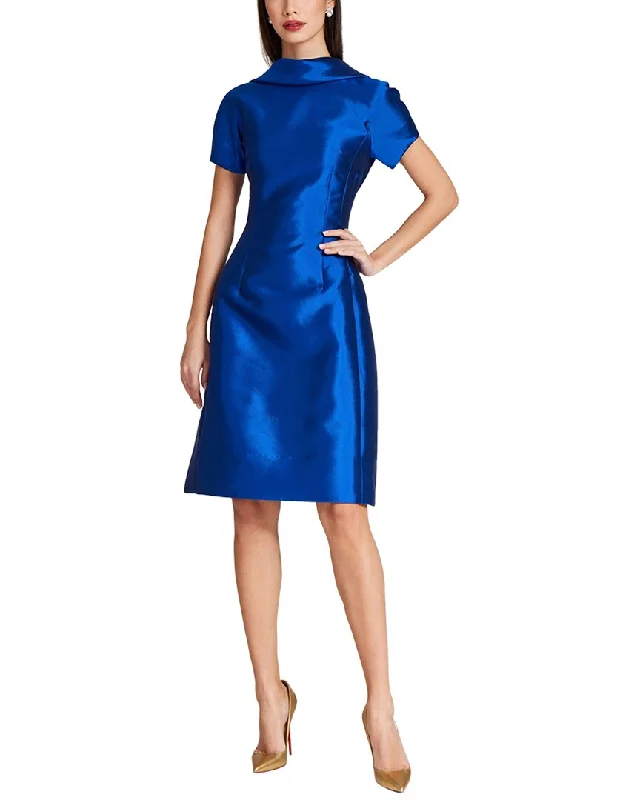 Fashion Forward Teri Jon by Rickie Freeman Special Occasion Short Silk-Blend Dress