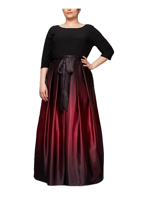 Wardrobe Essentials Womens Ombre Long Evening Dress