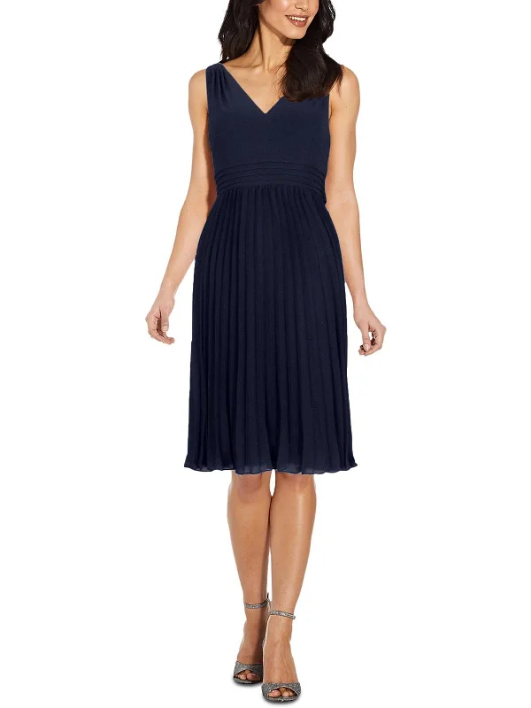 Early Access To Art Deco Styles Sale Womens Pintuck Midi Cocktail and Party Dress