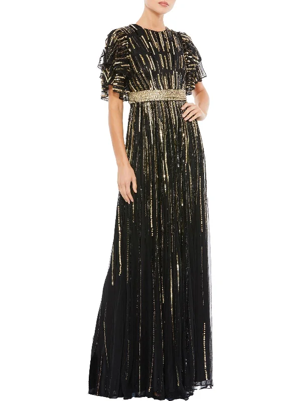 Casual Chic Clothing Womens Sequined Mai Evening Dress
